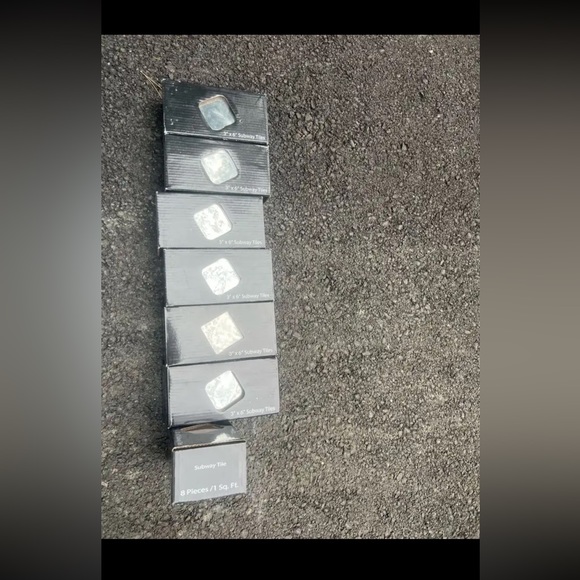 7 NEW BOXES of Lustre Beveled Antique Mirror 3" x 6" Glass Subway Wall Tile - Picture 6 of 16